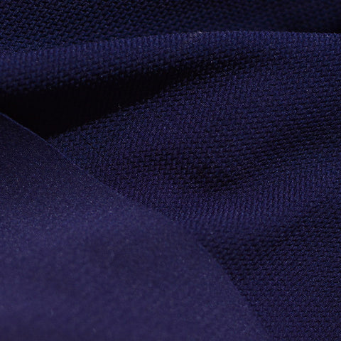 Jacquard 100% Polyester Chunky Knit Fabric, 249 gsm, 160 cm — Navy
