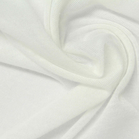 100% Polyester Jersey Knit Fabric, 106 gsm, 180 cm — White