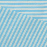 Light Blue Horizontal-Stripe Jersey Knit, Poly-Cotton — photo 3