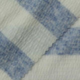 Blue Horizontal-Stripe Crepe, Poly-Viscose — photo 3