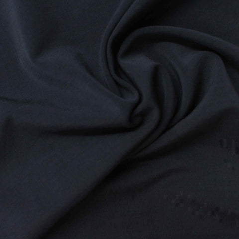 Viscose Stretch Jersey Knit Fabric, 320 gsm, 155 cm — Navy