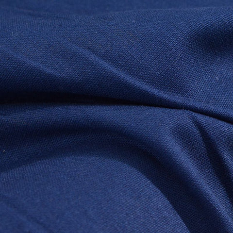 Viscose Linen Woven Fabric, 160 gsm, 142 cm — Navy