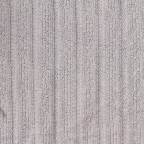 Grey Tone-on-Tone Rib Knit, Cotton-Poly