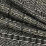 Black Plaid Jacquard, Acrylic-Nylon — photo 3