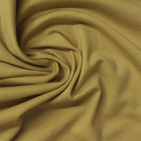 100% Cotton Jersey Knit Fabric, 170 gsm, 160 cm — Khaki, ref EF-262036