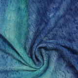 Blue Abstract Chunky Knit, Polyester — photo 3