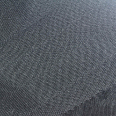 100% Cotton Rib Knit Fabric, 240 gsm, 175 cm — Grey