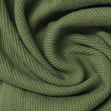 Cotton Polyester Stretch Rib Knit Fabric, 300 gsm — Green — photo 3