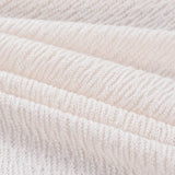 Jacquard Viscose Nylon Chunky Knit Fabric, 110 gsm, 136 cm — White — photo 3