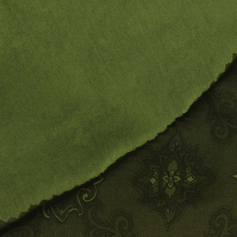 Jacquard 100% Cotton Jersey Knit Fabric, 154 gsm, 144 cm — Green