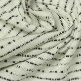 Black Horizontal-Stripe Jacquard, Cotton-Poly — photo 3