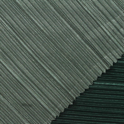 100% Polyester Plissé Fabric, 160 gsm, 140 cm — Green