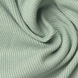 Cotton Polyester Stretch Rib Knit Fabric, 310 gsm, 145 cm — Green — photo 3