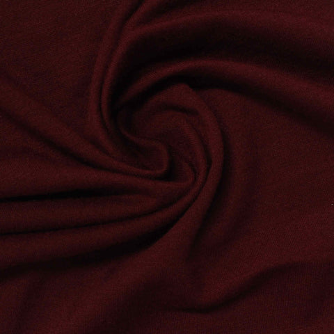 Polyester Stretch French Terry Fabric, 225 gsm, 170 cm — Red