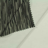 Grey Vertical-Stripe Knit, Polyester — photo 3