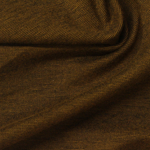 Polyester Viscose Stretch Ponte Knit Fabric, 340 gsm, 160 cm — Brown