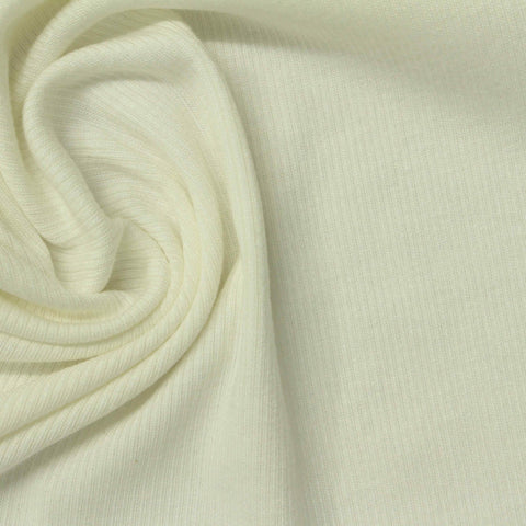 Polyester Viscose Stretch Rib Knit Fabric, 230 gsm, 152 cm — Khaki