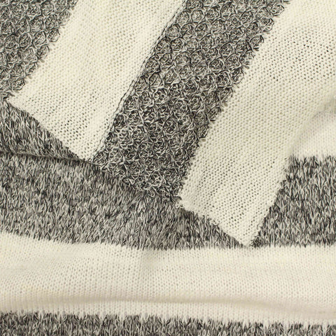 Off-White Horizontal-Stripe Chunky Knit