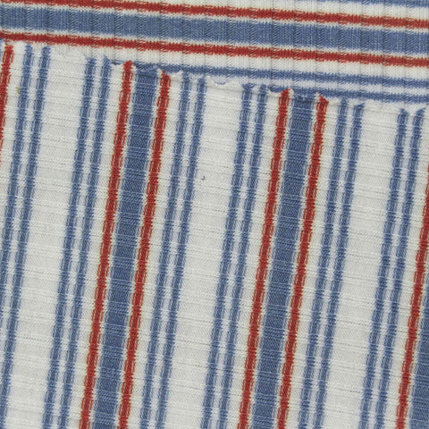 Blue Stripes Rib Knit, Poly-Viscose, 200 gsm