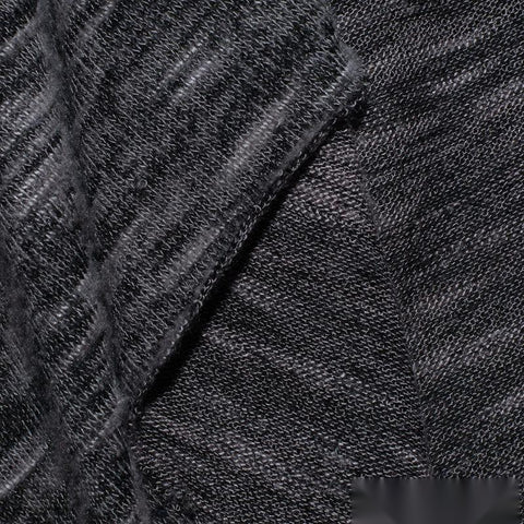 Dark Grey Marl Knit, Viscose-Poly, 140 gsm