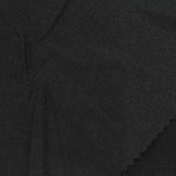Polyester Cotton Scuba Knit Fabric, 280 gsm, 165 cm — Black — photo 3