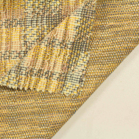 Yellow Abstract Jacquard