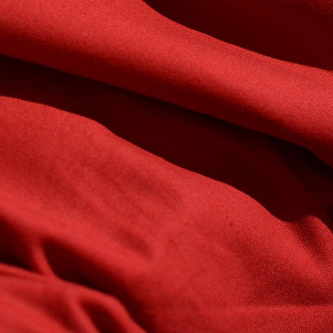 Cotton Stretch Twill Fabric, 260 gsm, 145 cm — Red