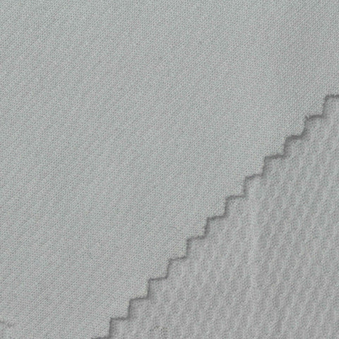 100% Polyester Piqué Knit Fabric, 125 gsm, 150 cm — Grey