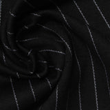 White Vertical-Pinstripe Ponte Knit, Polyester — photo 3