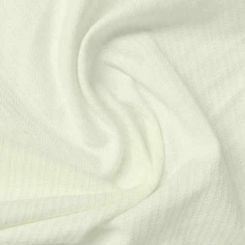 Jacquard 100% Polyester Interlock Knit Fabric, 250 gsm, 184 cm — Beige