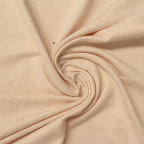 Polyester Stretch Milk Silk Knit Fabric, 200 gsm, 170 cm — Beige