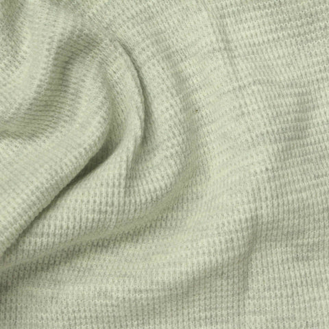 Heathered Grey Marl Waffle Knit, Poly-Cotton