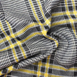 Black Plaid Jacquard, Poly-Viscose — photo 3