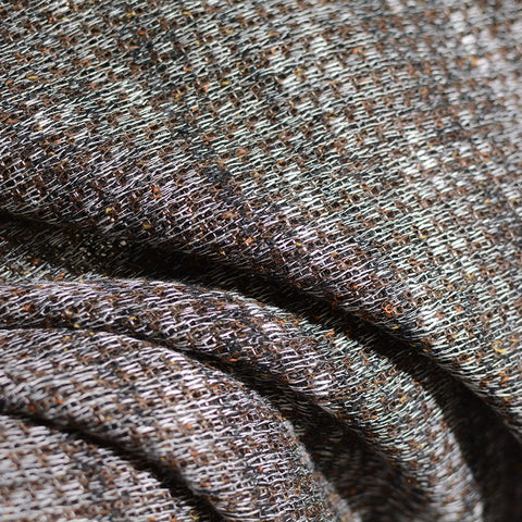Brown Marl Chunky Knit, Viscose-Acrylic