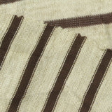 Brown Stripes Chunky Knit, Viscose-Poly — photo 3