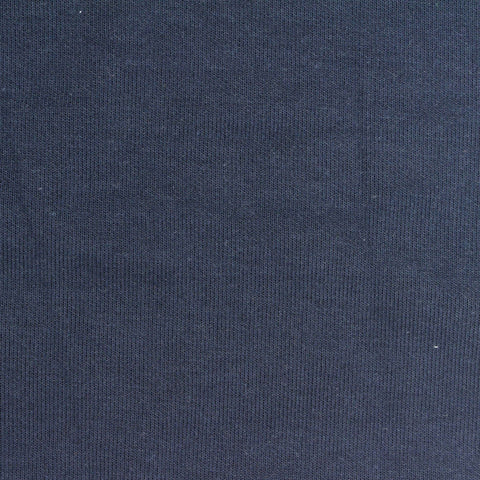 Cotton Polyester Scuba Knit Fabric, 330 gsm, 160 cm — Navy