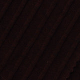 Slub Cotton Polyester Rib Knit Fabric, 220 gsm — Brown — photo 3