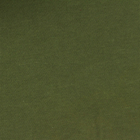 100% Cotton French Terry Fabric, 316 gsm, 194 cm — Green