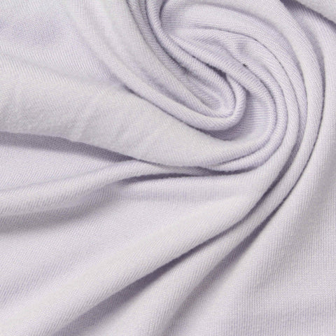 Brushed Polyester Stretch Milk Silk Knit Fabric, 195 gsm, 165 cm — Purple