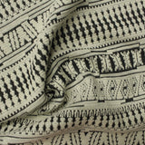 Black Geometric Jacquard, Cotton-Poly — photo 3