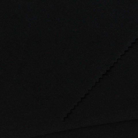 Polyester Cotton Jersey Knit Fabric, 140 gsm — Black, ref EF-236418