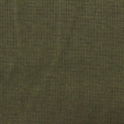Olive Ribbed Rib Knit, Poly-Viscose