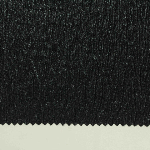 Jacquard 100% Polyester Interlock Knit Fabric, 120 gsm, 150 cm — Black