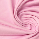 Brushed Polyester Stretch Jersey Knit Fabric, 160 gsm — Pink — photo 3
