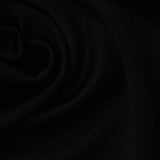 100% Polyester Interlock Knit Fabric, 138 gsm, 160 cm — Black — photo 3
