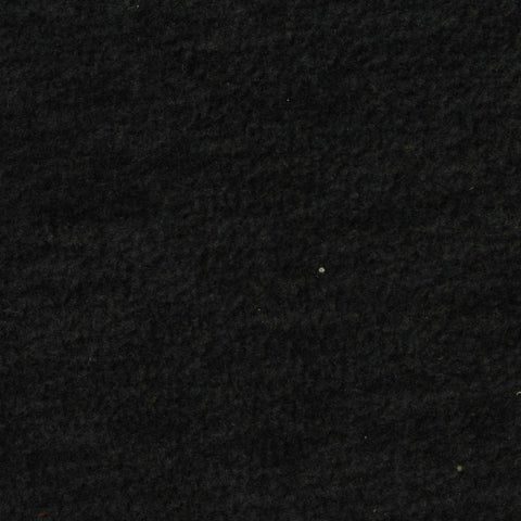 100% Polyester Fleece Fabric, 270 gsm, 170 cm — Black