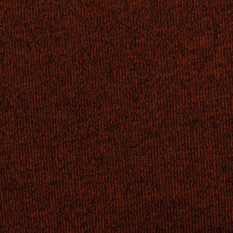 Brown Marl Rib Knit, Polyester, 334 gsm