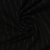 White Vertical-Pinstripe Ponte Knit, Poly-Viscose — photo 3
