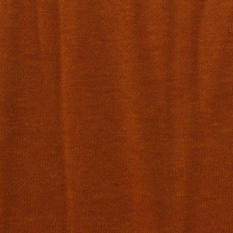 Brushed Polyester Cotton French Terry Fabric, 275 gsm, 185 cm — Brown