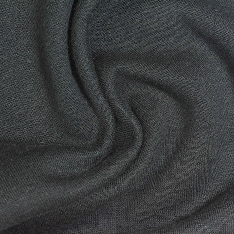Brushed Cotton Polyester French Terry Fabric, 308 gsm, 164 cm — Grey